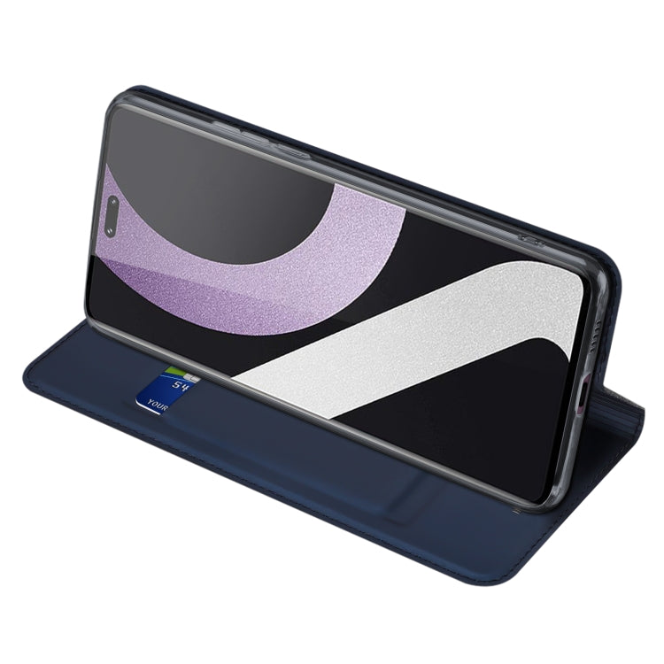 For Xiaomi 12 Lite 5G NE DUX DUCIS Skin Pro Series Horizontal Flip Phone Leather Case(Blue) by DUX DUCIS