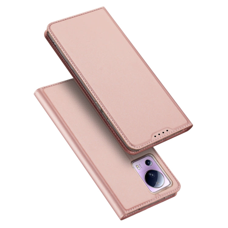 For Xiaomi 12 Lite 5G NE DUX DUCIS Skin Pro Series Horizontal Flip Phone Leather Case(Rose Gold) by DUX DUCIS