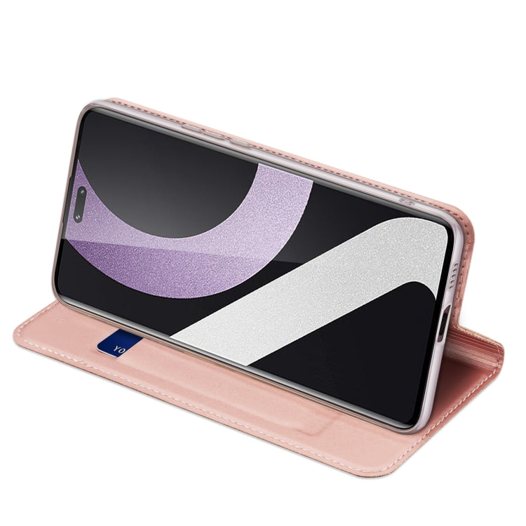 For Xiaomi 12 Lite 5G NE DUX DUCIS Skin Pro Series Horizontal Flip Phone Leather Case(Rose Gold) by DUX DUCIS