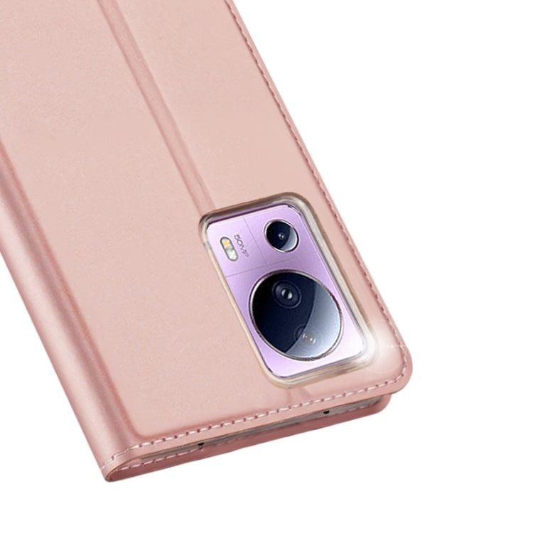 For Xiaomi 12 Lite 5G NE DUX DUCIS Skin Pro Series Horizontal Flip Phone Leather Case(Rose Gold) by DUX DUCIS