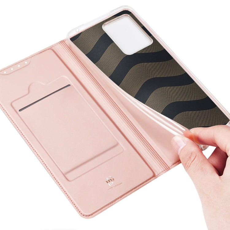 For Xiaomi 12 Lite 5G NE DUX DUCIS Skin Pro Series Horizontal Flip Phone Leather Case(Rose Gold) by DUX DUCIS
