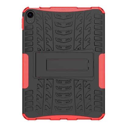 For iPad 2025 / 2022 Tire Texture TPU + PC Tablet Case with Holder(Red) by bashfashion