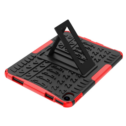 For iPad 2025 / 2022 Tire Texture TPU + PC Tablet Case with Holder(Red) by bashfashion