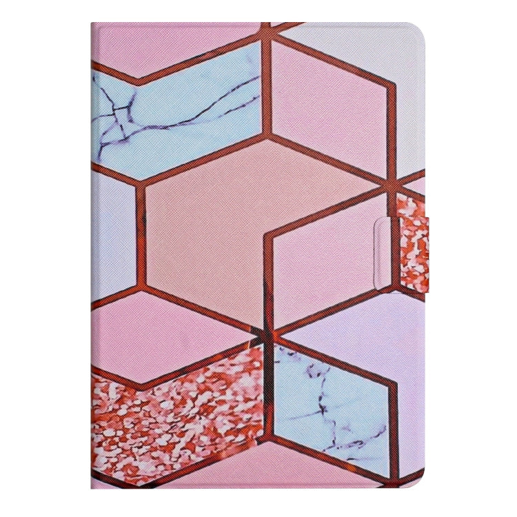 For iPad 2025 / 2022 Marble Pattern Leather Smart Tablet Case(Splicing Marble) by bashfashion