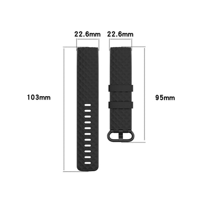 Color Buckle TPU Wrist Strap Watch Band for Fitbit Charge 4 / Charge 3 / Charge 3 SE, Size: S(Light Yellow) by bashfashion