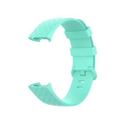 Color Buckle TPU Wrist Strap Watch Band for Fitbit Charge 4 / Charge 3 / Charge 3 SE, Size: L(Green) by bashfashion