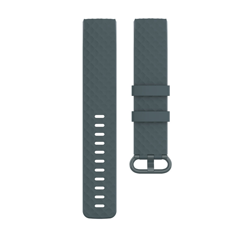 Color Buckle TPU Wrist Strap Watch Band for Fitbit Charge 4 / Charge 3 / Charge 3 SE, Size: L(Rock Teal) by bashfashion