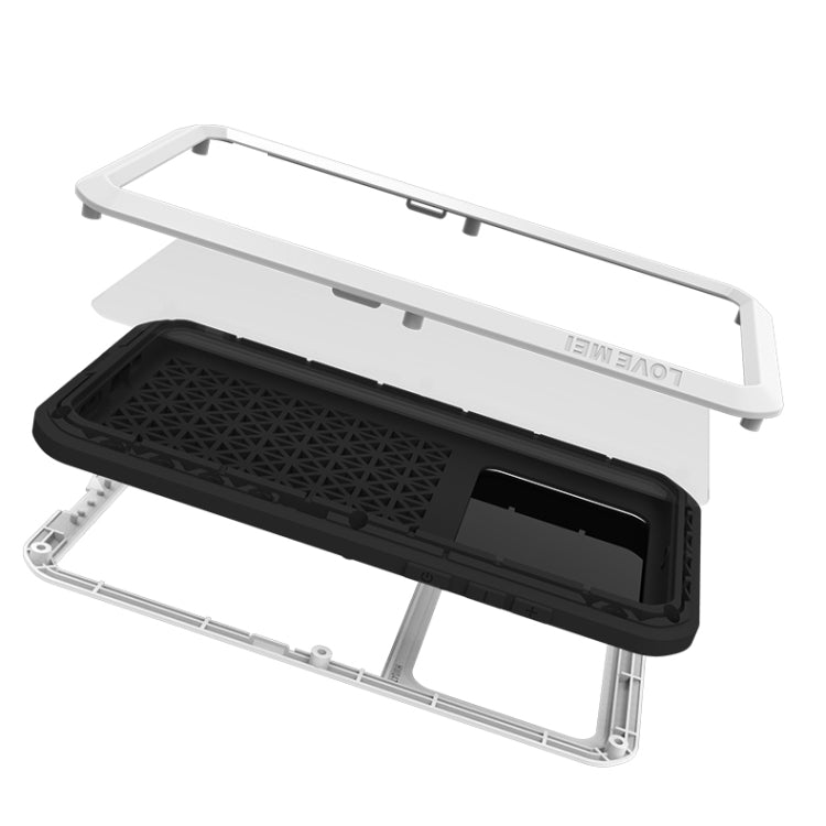 For Huawei P40 LOVE MEI Metal Shockproof Waterproof Dustproof Protective Case(Yellow) by LOVE MEI