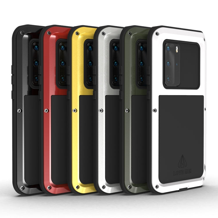 For Huawei P40 Pro LOVE MEI Metal Shockproof Waterproof Dustproof Protective Case(Black) by LOVE MEI