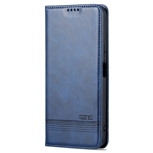 For Honor Play 40 Plus AZNS Magnetic Calf Texture Flip Leather Phone Case(Dark Blue) by AZNS