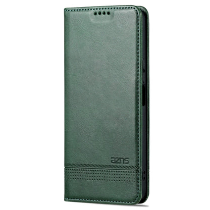 For Honor Play 40 Plus AZNS Magnetic Calf Texture Flip Leather Phone Case(Dark Green) by AZNS