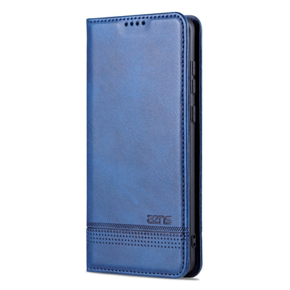 For Huawei Mate 50 / Mate 50E AZNS Magnetic Calf Texture Flip Leather Phone Case(Dark Blue) by AZNS