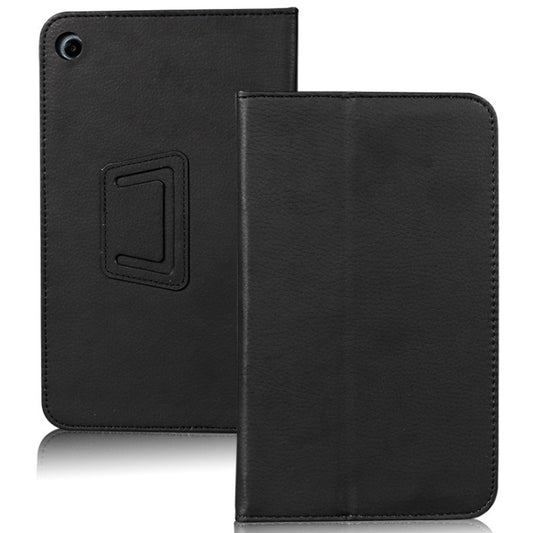 For TCL Tab 8 Litchi Texture Tablet Leather Case with Holder(Black) by bashfashion