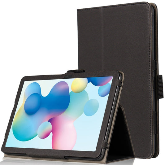 For TCL NxtPaper 10s Skin Texture Leather Tablet Case with Holder(Black) by bashfashion