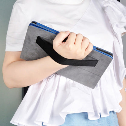 For TCL Tab Pro 5G Flower Embossed Leather Tablet Case with Holder(Black) by bashfashion