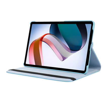 For Xiaomi Redmi Pad 10.61 360 Degree Rotation Litchi Texture Leather Tablet Case(Sky Blue) by bashfashion