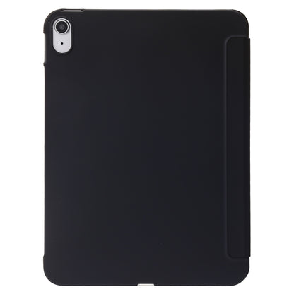 For iPad 2025 / 2022 Three-folding Holder Honeycomb Silicone + PU Smart Leather Tablet Case(Black) by bashfashion