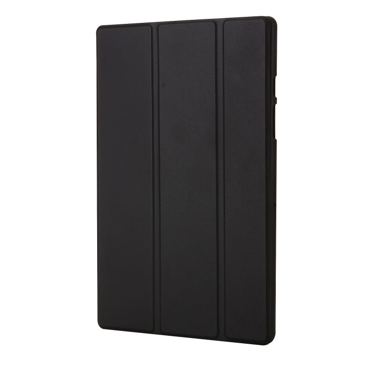 For Lenovo Tab M10 Plus 10.6 3rd Gen 2022 3-fold TPU Leather Tablet Case(Black) by bashfashion