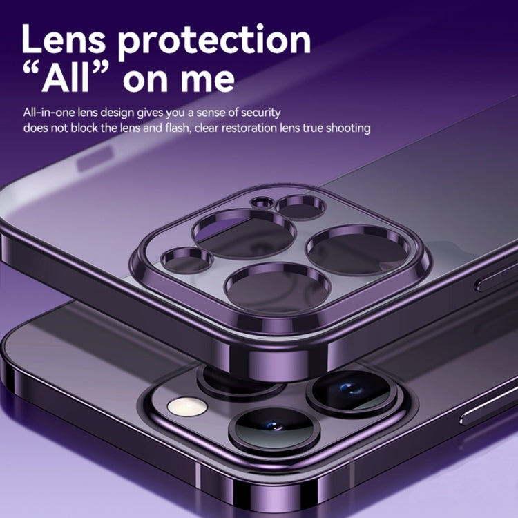 For iPhone 14 Plus SULADA Electroplating Frosted All-inclusive TPU Phone Case(Black) by SULADA