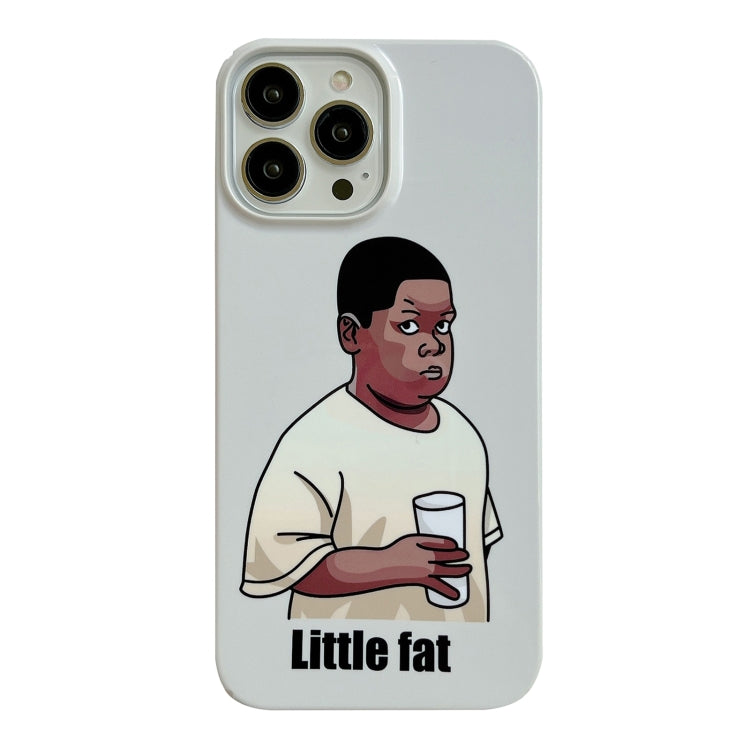 For iPhone 14 Cartoon Film Craft Hard PC Phone Case(Little Fat) by bashfashion