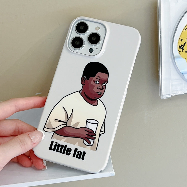 For iPhone 14 Cartoon Film Craft Hard PC Phone Case(Little Fat) by bashfashion