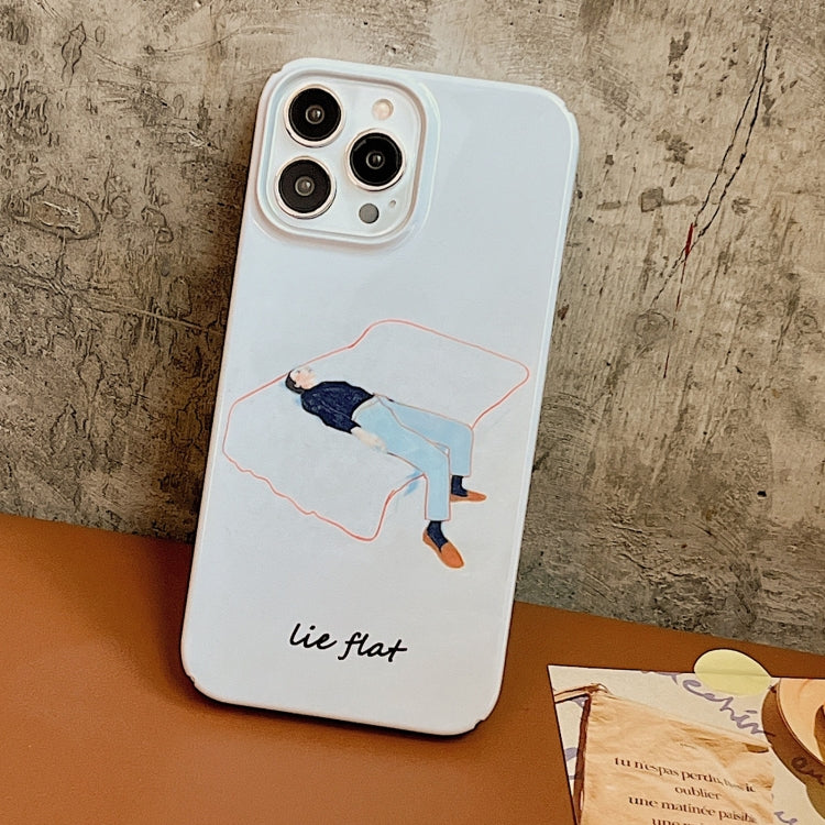 For iPhone 14 Cartoon Film Craft Hard PC Phone Case(Lie Flat) by bashfashion