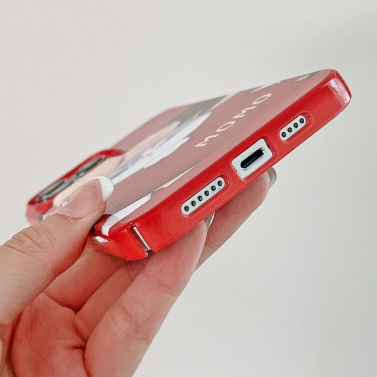 For iPhone 14 Pro Max Cartoon Film Craft Hard PC Phone Case(Cat) by bashfashion