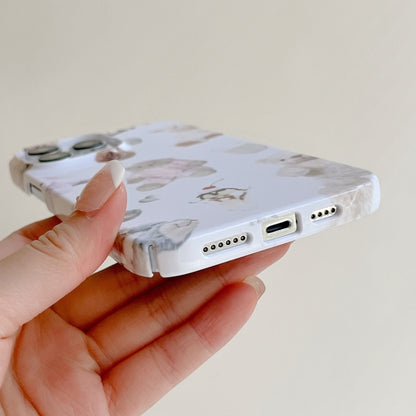 For iPhone 13 Cartoon Film Craft Hard PC Phone Case(Stuffed Bear) by bashfashion