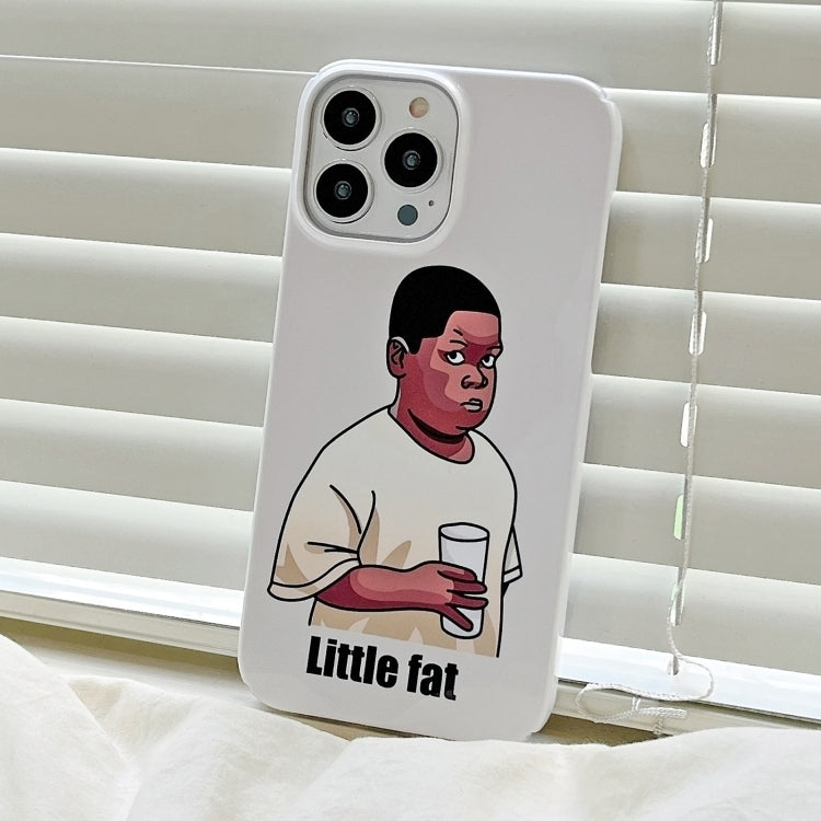 For iPhone 12 Pro Max Cartoon Film Craft Hard PC Phone Case(Little Fat) by bashfashion
