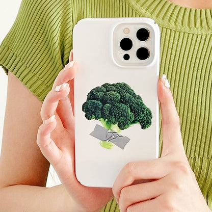 For iPhone 12 Pro Max Cartoon Film Craft Hard PC Phone Case(Broccoli) by bashfashion