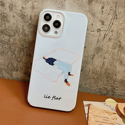 For iPhone 12 Pro Max Cartoon Film Craft Hard PC Phone Case(Lie Flat) by bashfashion