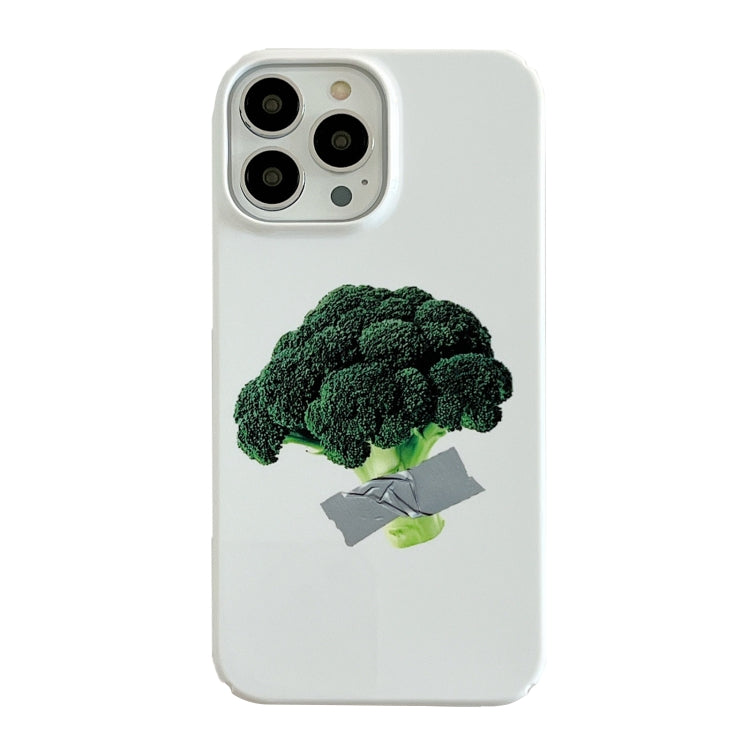 For iPhone 11 Cartoon Film Craft Hard PC Phone Case(Broccoli) by bashfashion