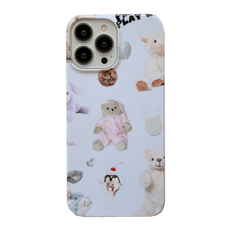 For iPhone 11 Cartoon Film Craft Hard PC Phone Case(Stuffed Bear) by bashfashion