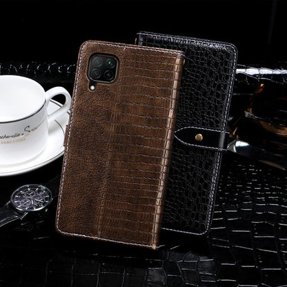 For Huawei P40 Lite idewei Crocodile Texture Horizontal Flip Leather Case with Holder & Card Slots & Wallet(Black) by idewei