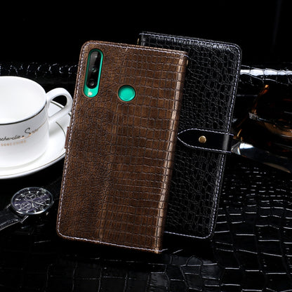 For Huawei P40 Lite E idewei Crocodile Texture Horizontal Flip Leather Case with Holder & Card Slots & Wallet(Black) by idewei