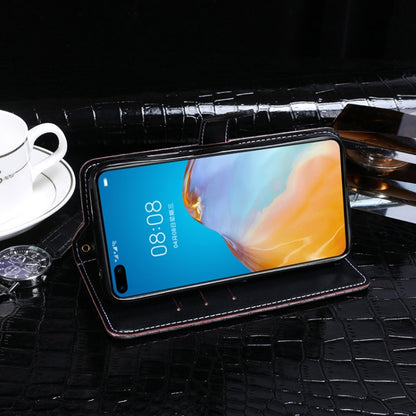 For Huawei P40 idewei Crocodile Texture Horizontal Flip Leather Case with Holder & Card Slots & Wallet(Dark Blue) by idewei