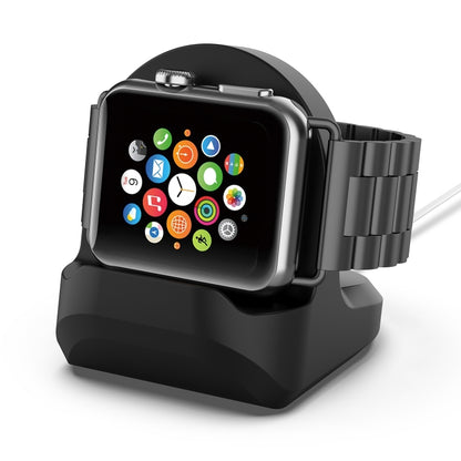 For Apple Watch Smart Watch Silicone Charging Stand Without Charger(Black) by bashfashion
