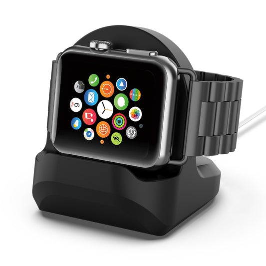 For Apple Watch Smart Watch Silicone Charging Stand Without Charger(Black) by bashfashion