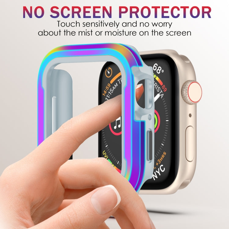 For Apple Watch Ultra 3 / 2 / 1 49mm Aluminum Alloy + TPU 2 in 1 Protective Case(Iridescent) by bashfashion