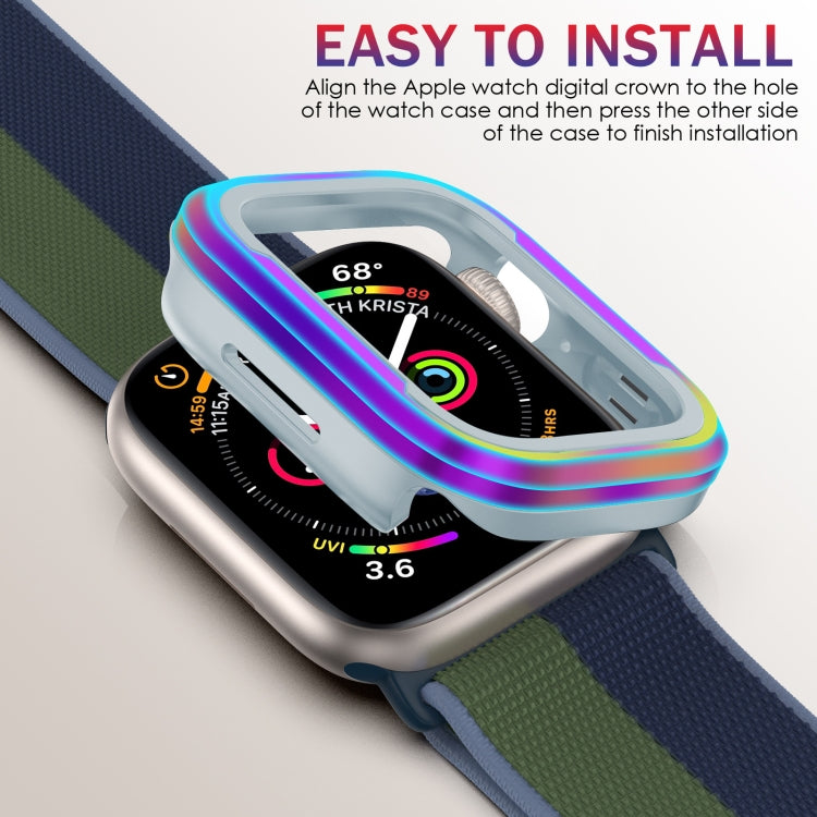For Apple Watch Ultra 3 / 2 / 1 49mm Aluminum Alloy + TPU 2 in 1 Protective Case(Iridescent) by bashfashion