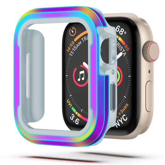 For Apple Watch Series 9 / 8 / 7 45mm Aluminum Alloy + TPU 2 in 1 Protective Case(Iridescent) by bashfashion
