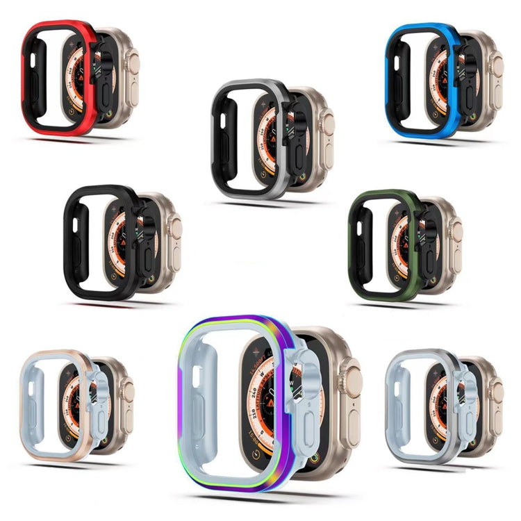 For Apple Watch Series 6 / 5 / 4 / SE 44mm Aluminum Alloy + TPU 2 in 1 Protective Case(Blue) by bashfashion