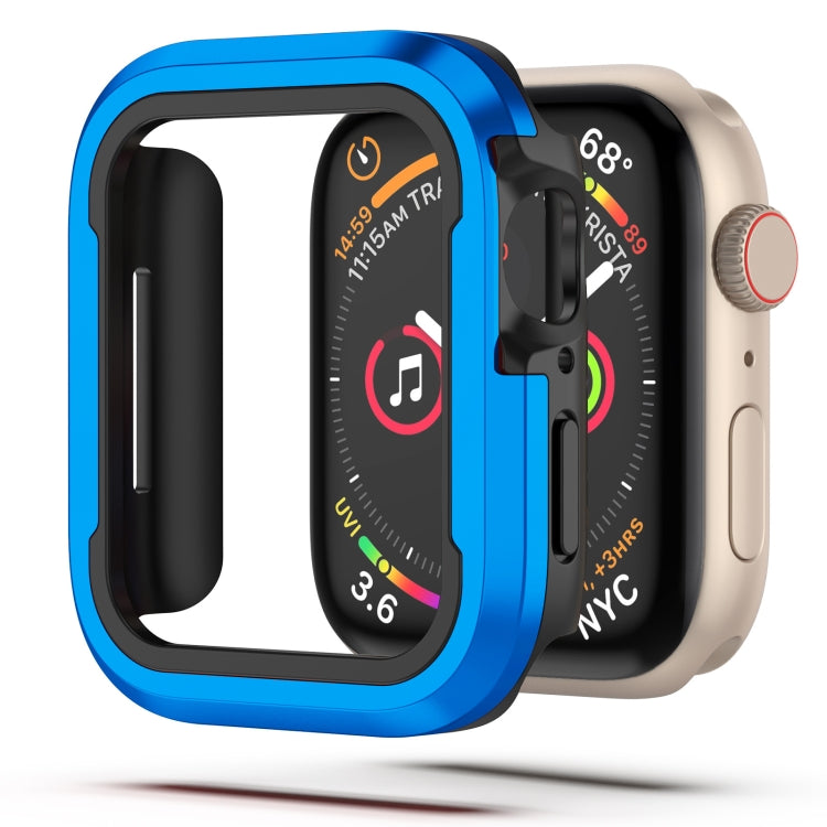 For Apple Watch Series 6 / 5 / 4 / SE 40mm Aluminum Alloy + TPU 2 in 1 Protective Case(Blue) by bashfashion
