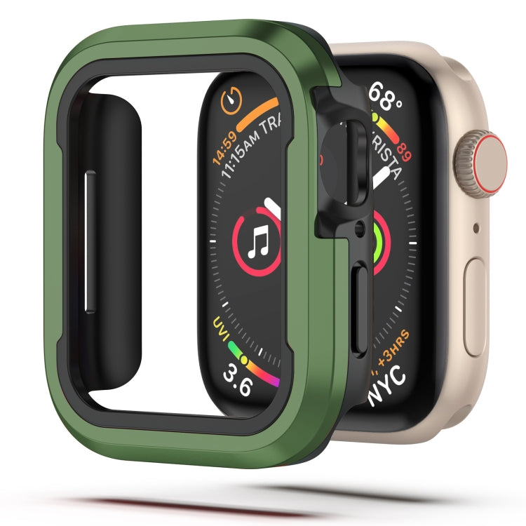For Apple Watch Series 6 / 5 / 4 / SE 40mm Aluminum Alloy + TPU 2 in 1 Protective Case(Green) by bashfashion