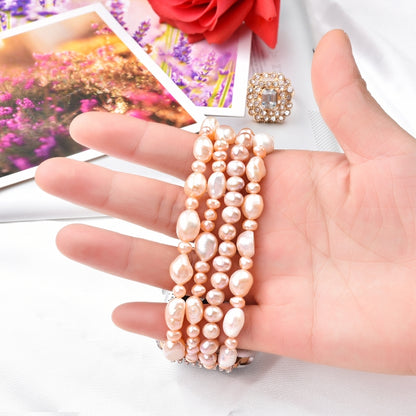 For Apple Watch 5 & 4 44mm / 3 & 2 & 1 42mm Pearl Crystal Watch Band(Natural Pearl) by bashfashion