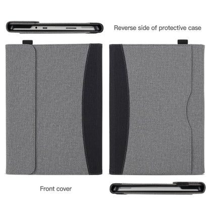 For Microsoft Surface Pro 10 / 9 Cloth Texture Stitching Leather Tablet Case(Black) by bashfashion