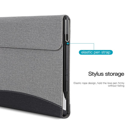 For Microsoft Surface Pro 8 Cloth Texture Stitching Leather Tablet Case(Black) by bashfashion