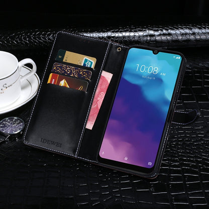 For ZTE Blade A7 2020 idewei Crocodile Texture Horizontal Flip Leather Case with Holder & Card Slots & Wallet(Black) by idewei