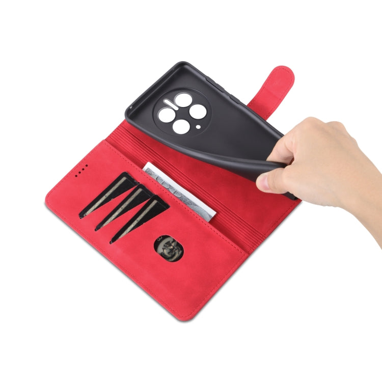 For Huawei Mate 50 Pro AZNS Skin Feel Calf Texture Flip Leather Phone Case(Red) by AZNS