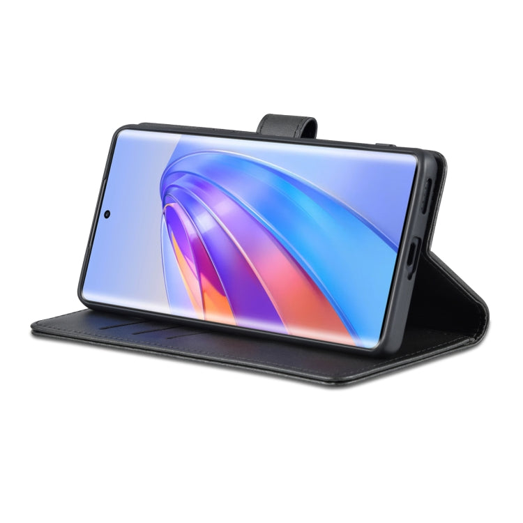 For Honor X40 AZNS Skin Feel Calf Texture Flip Leather Phone Case(Black) by AZNS